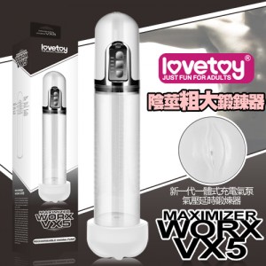 Maximizer Worx VX5-USB充電式真空吸引陰莖鍛練器-陰唇版 * (促)